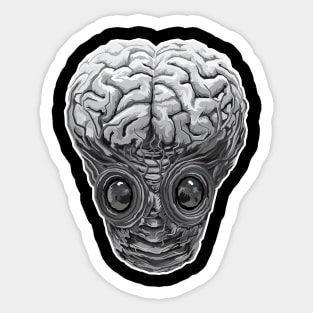 The Metaluna Mutant (Black & White Version) Sticker